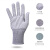 希洁贝尔 碳纤维防静电点塑防滑劳保防尘 10双/包 点塑手套 L