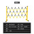 绝缘施工围栏电力安全玻璃钢圆管伸缩隔离带挡防护可移动 黄黑色 高1.2*长7米 国标加厚