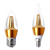 飓开 工业led蜡烛灯泡 烛形尖泡水晶灯 5W白光 E14银色尖泡 一个价