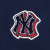美职棒（MLB）儿童卫衣 春季新款学院风运动服潮流时尚宽松休闲透气圆领套头衫 50NYS/纽约洋基/藏青色 110