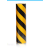 交通反光膜 防撞柱子杆 红白黄黑双色斜条纹警示电力标识贴纸 45公分 黄黑斜纹 45.7米长
