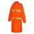 忽风雨衣长款橙色全身连体劳保物业园林环卫保洁救援反光防水服 PU橙色上衣(内衬网格) M