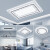 菲奇普（FEIQIPU）客厅吸顶灯简约智能语音全屋套餐灯具组合现代 黑色套餐三室两厅(包安装) 无极遥控调光+支持精灵