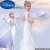 迪士尼（Disney）六一儿童节礼物冰雪奇缘爱莎公主裙白色拖尾长裙子洋气钢琴礼服裙 白色单裙+鞋子(留言码数) 110