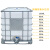 吨桶ibc集装桶1000升塑料储水桶1吨水箱化工桶方形柴油桶 1000升白色吨桶