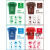 分类大垃圾袋大号加厚彩色物业蓝色红色绿色咖啡色棕色特大塑料袋 乐贝静 红色100*120加厚3丝50只+1卷 加厚