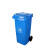 月桐（yuetong）YT-HW03户外环卫塑料垃圾桶100L蓝 530×475×811mm 塑料