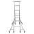 兴航发 XHF-LCR200 铝合金槽型人字梯子 2米铝合金人字梯承重100KG加厚梯子 折叠便携铝工程梯