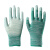 瓦工手套 PU浸塑胶涂掌涂指 尼龙劳保耐磨工作防滑 劳动干活薄款 绿色涂掌手套(24双) S