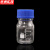 京洲实邦 实验室密封蓝盖试剂瓶【3个透明100ml】ZJ-1181