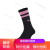 彪马（PUMA）国风新年一诺同款简约休闲印花中袜袜子 APAC 907012海外直邮 黑色-粉红色-26 EU35-38 规格21-22