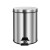 舒蔻（Supercloud ） 脚踩开盖不锈钢垃圾桶 圆形带盖带提手内外双桶分类卫生桶 5L 