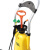 沸耐笙 FNS-20605 工业用便携式移动式简易紧急喷淋洗眼器 12升黄色 1台
