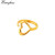 欧匠独特设计开口戒指男女爱心元素欧美小众个（520情人节生日礼物） 爱心-金色