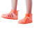 劳保佳 雨鞋套 便携雨鞋雨靴套 男女防滑耐磨防雨靴套 亮橘色 34-35码 1双装