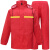 谋福（CNMF）反光防静电雨衣裤套装 电力加油站煤矿化工厂双层安全雨衣 可定制 红色 4XL 