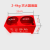 灭火器底座箱子消防箱支架固定双孔半截箱落地架2kg到8kg通用 红色2-4KG(超厚)双孔底座 放2个