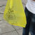 黄色医院垃圾袋手提平口塑料袋危险式背心大号废弃物诊所 45*50医 90*100特厚垃圾袋50只 加厚
