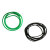 定制机器皮带接驳台传动PU聚氨酯工业橡胶O型圆带可焊接绿黑皮带 2.0接好4米内