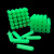 定制绿色塑料膨胀管6mm6厘8mm8厘自攻螺丝钉胶塞墙塞涨塞胀塞 6mm-3盒1500粒