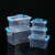欧因 PP级透明有盖塑料储物箱手提箱桌面收纳盒-10个起批（货期3-5天） 0.8方桶（透明）