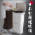 日式双层分类垃圾桶干湿分离厨房余带盖大号带轮防臭 D款WorldLife45L隔板扶
