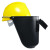 蓝鹰电焊面罩头盔式焊帽6PA2电焊面具面罩烧焊工可掀式电焊面罩 华盾红帽+6PA2焊帽（含标配镜片）