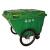 400L塑料环卫垃圾车保洁手推车大号户外垃圾桶市政物业垃圾清运车 400L-B带盖带轮(2号盖中盖)