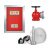 援邦 消火栓箱全套含水带 室内消防水龙水带一体箱 消防栓箱 卷盘工具箱消防器材 800X650X240（ 四件套）