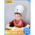 勋狸粑儿童一次性厨师帽幼儿园小学表演帽子定制无纺布加厚蘑菇帽烘焙帽 儿童无图1顶3-13岁