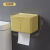 居家家卫生间纸巾盒免打孔厕纸盒厕所壁挂式防水卷纸盒纸抽盒 柠檬黄