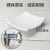 卫洋 WYS-2518 宾馆酒店卫生间皂碟 塑料肥皂盒皂托 高档香皂收纳盒 白色弧形