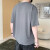 啄木鸟冰丝短袖运动t恤男士夏季印花冰感透气吸汗速干潮流户外运动男装 深灰 XL