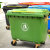 660升环卫垃圾桶户外大容量大型大号盖带轮绿色车垃圾箱室外小区l 660升加厚款带轮无盖