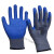 千井皱纹塑胶手套浸胶耐磨防滑橡胶工作劳保防护胶皮手套 紫色皱纹48双装