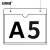 安赛瑞 亚克力悬挂吊牌 仓库标识牌车间分区分类指示牌 A5（上开口款） 1H03194