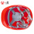 一盾免费印字 一盾国标加厚安全帽工地施工男领导建筑工程电力头盔定制logo印字 红色 五筋标准ABS