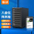 麦沃MAIWO K8FSAS 硬盘盒磁盘阵列柜 2.5/3.5英寸全铝八盘串口硬盘SAS存储服务器 全铝黑磁盘柜 8层阵列柜内含0TB容量【黑色】