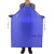加厚蓝色食品防水围裙纯PVC防油耐脏耐酸碱男女上班工作干活围工业品 zx蓝色加厚版40丝120*90