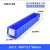 欧曼 分隔塑料零件盒分隔物料盒加厚塑料储物盒分割式物料盒 600x117x90mm蓝色无隔板