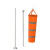 月桐（yuetong）反光风向袋含杆套装 YT-FXDF02 含1m风向袋+总长2.2m不锈钢杆+配送3个安装螺丝 1套 橙色反光