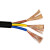 凤达 国标中型三芯多股软橡套线缆 YZ3*1.5平方 1米