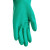 海斯迪克 HKY-82 丁腈手套 防水防滑防化耐酸碱 耐油橡胶洗衣 工业防腐蚀劳保化学实验手套 绿色 L码