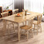 兰谦 实木餐桌现代家用小户型北欧原木桌椅组合简约吃饭桌子长方形