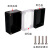户外IP67防水盒f型黑色防水接线盒透明盖abs塑料盒电工推荐 G-83x58x33_黑色