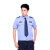 阿力牛 ASF36 夏季短袖衬衫 保安衬衣物业酒店工作服套装 蓝色短袖衬衣（送配件） M-165 