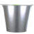 海斯迪克 HK-8032 圆形白铁皮桶 商超清洁加厚手提水桶 垃圾铁桶 大号油桶镀锌桶 15L 5个