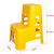 多功能二步梯凳登高凳加厚塑料洗车凳子两步凳台阶高低梯子凳 66cm黄色