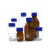 蓝盖试剂瓶螺纹口玻璃丝口瓶化学广口试剂瓶玻璃样品瓶实验密封瓶定制 蓝盖棕色 500ml
