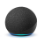 Amazon/ Echo Dot（第4代）时钟款Alexa智能音箱  智能 Dot4_黑色现货